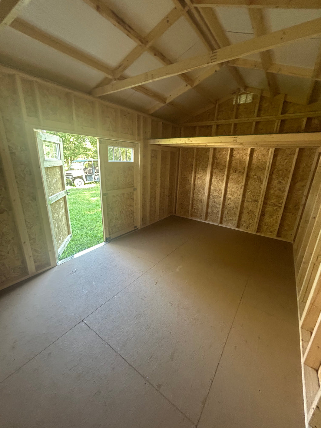 10x16 Tan Utility Building