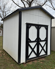 Load image into Gallery viewer, 8x10 White Utility Shed
