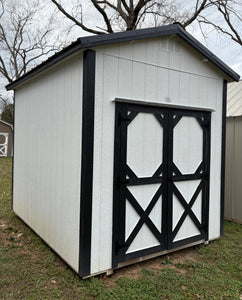 8x10 White Utility Shed