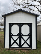 Load image into Gallery viewer, 8x10 White Utility Shed
