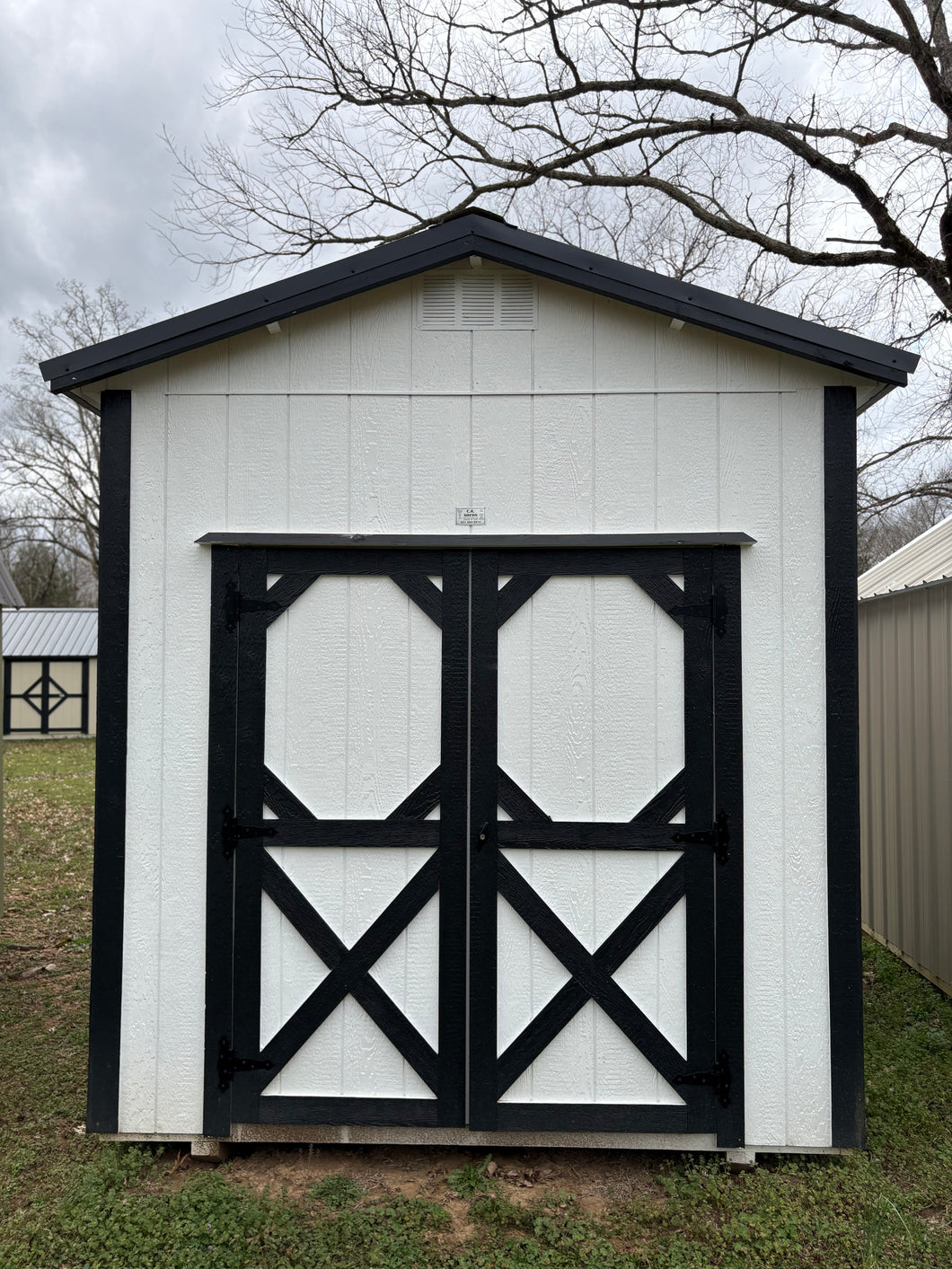 8x10 White Utility Shed